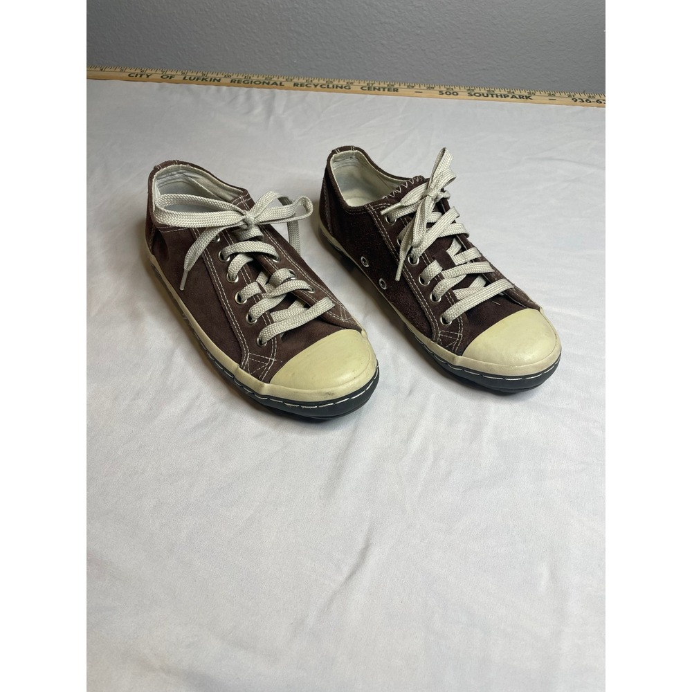 Airwalk Brown Suede Leather Skate Shoes Low Top Lace Up Sneakers Womens 7